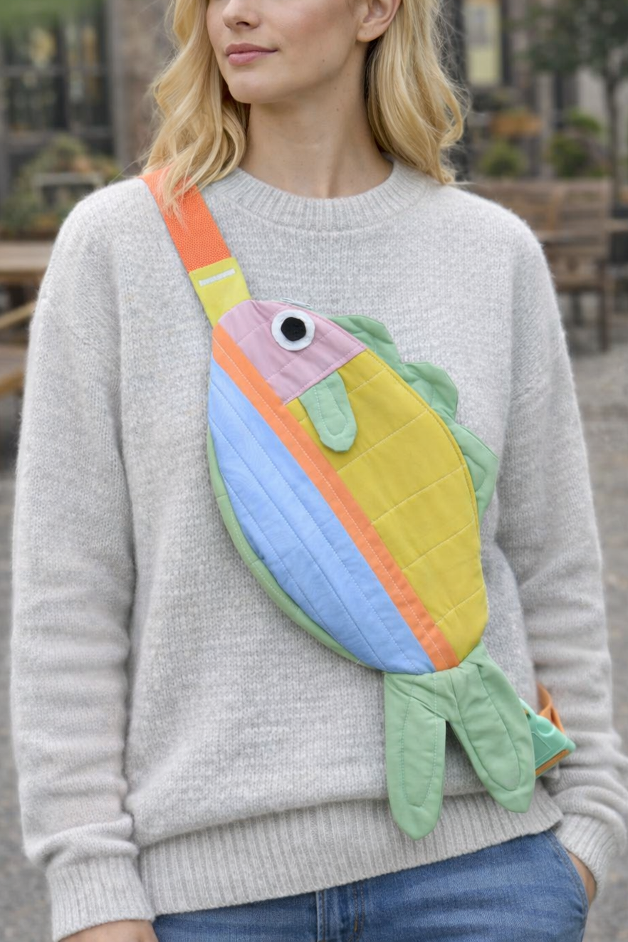Pre-Order | Handcrafted-Swim Along Crossbody Fish Bag