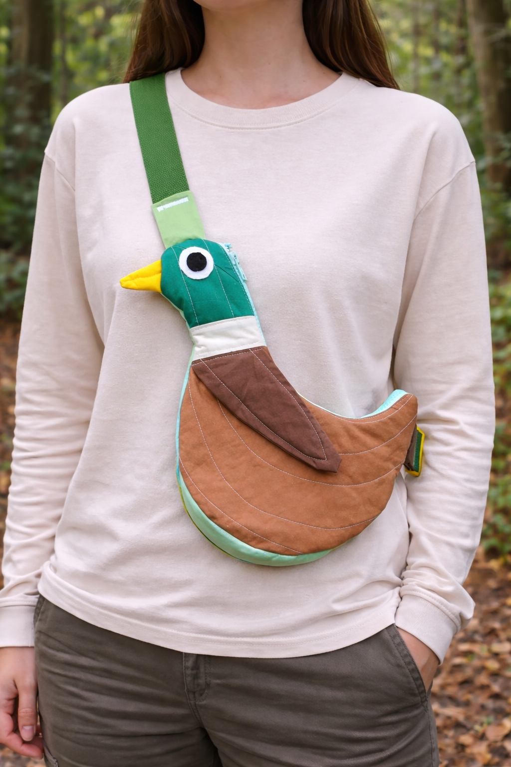 Fly Away Crossbody Bird Bag - Duck