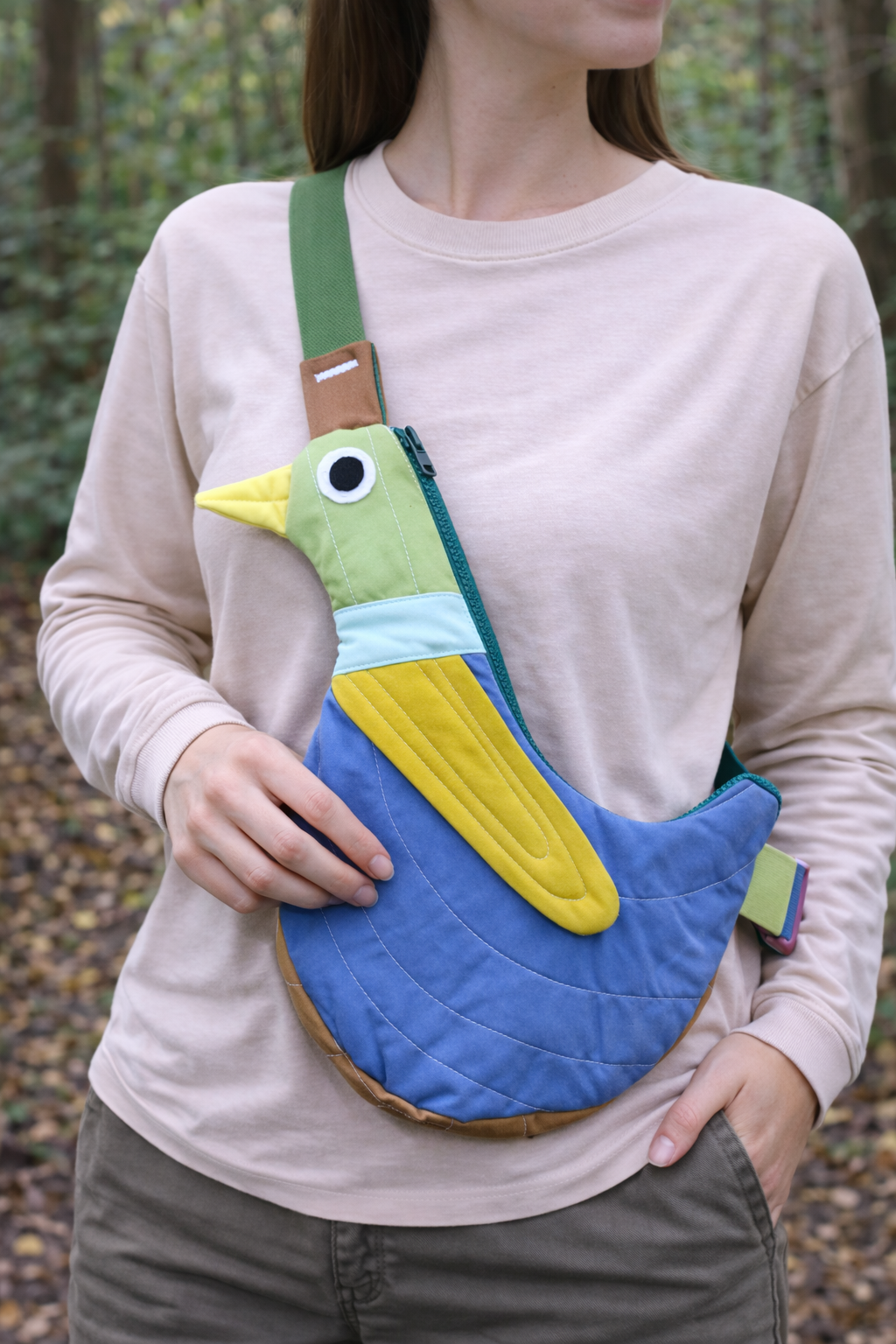Fly Away Crossbody Bird Bag - Duck