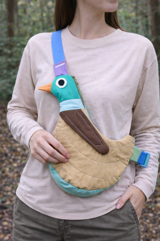 Pre-Order | Handcrafted-Fly Away Crossbody Bird Bag - Duck