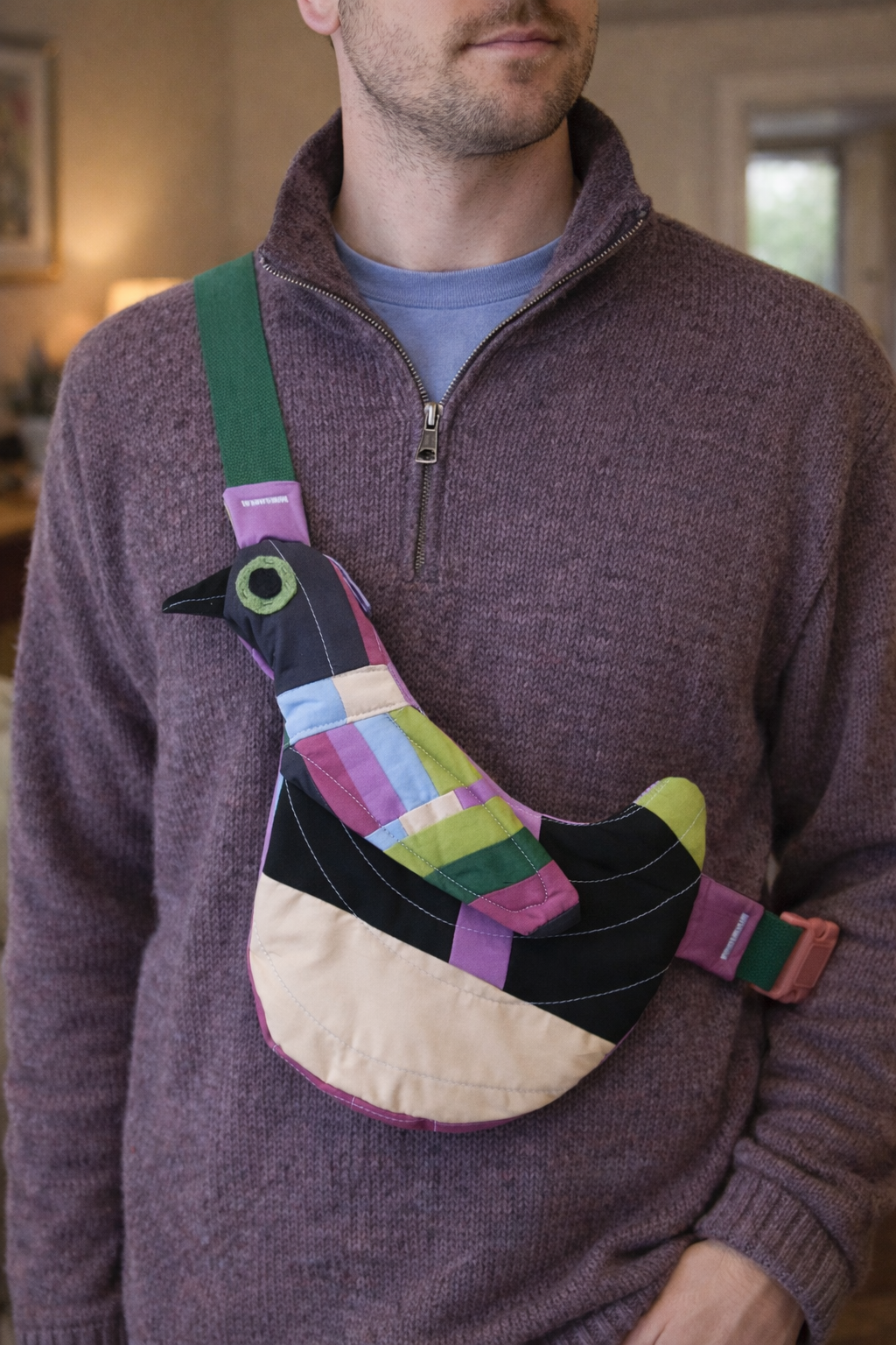 Pre-Order | Handcrafted-Fly Away Crossbody Bird Bag - Duck