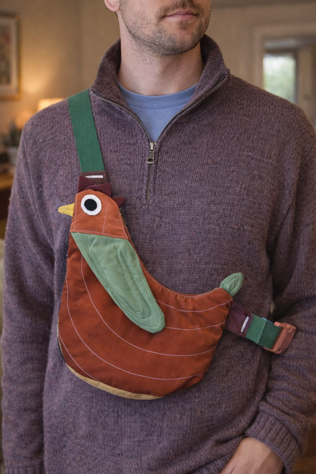 Fly Away Crossbody Bird Bag - Chicken