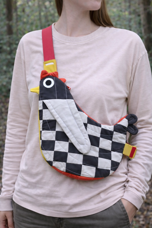 Pre-Order | Handcrafted-Fly Away Crossbody Bird Bag  - Chicken