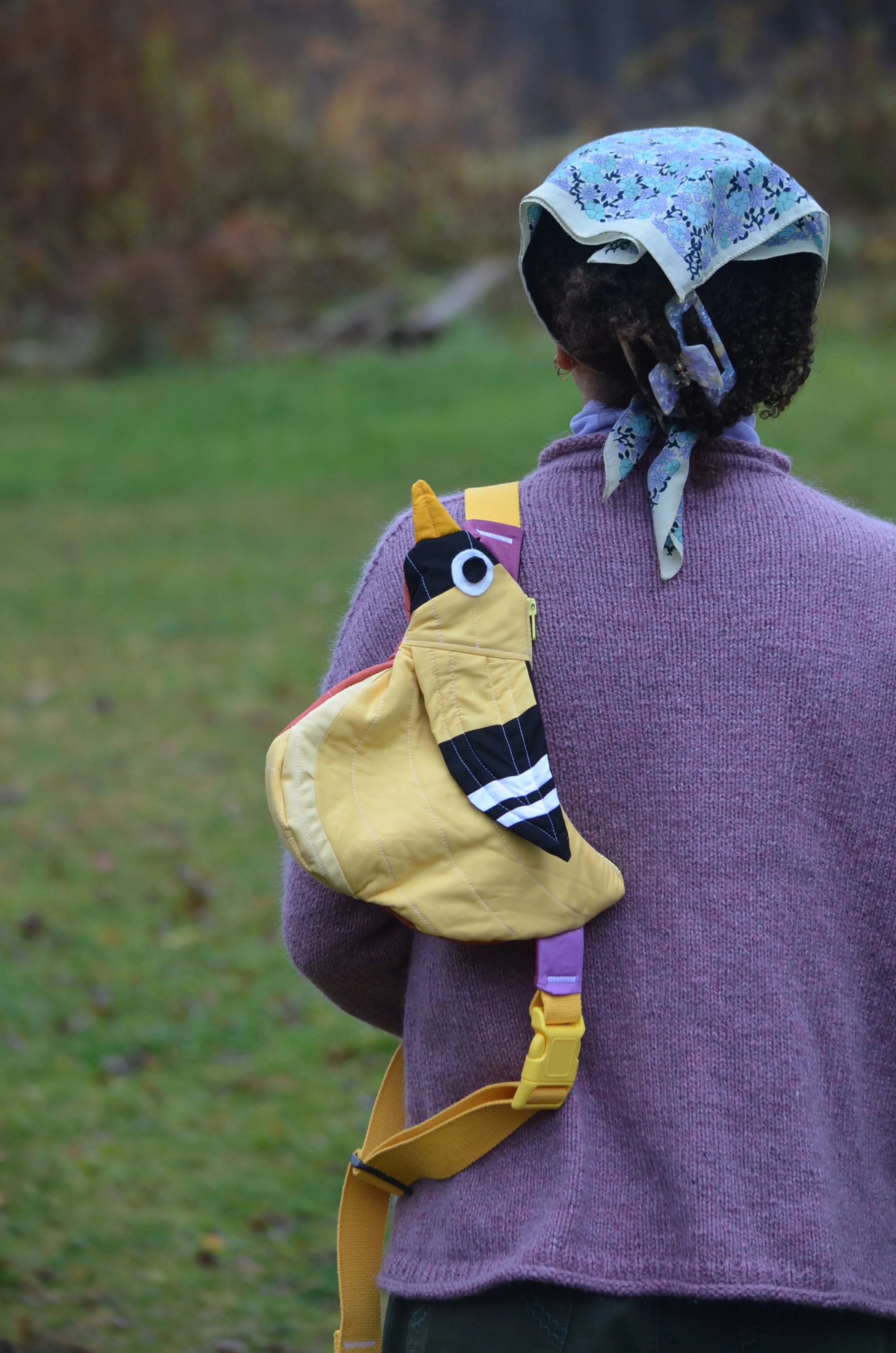 Pre-Order | Handcrafted-Fly Away Crossbody Bird Bag- Goldfinch