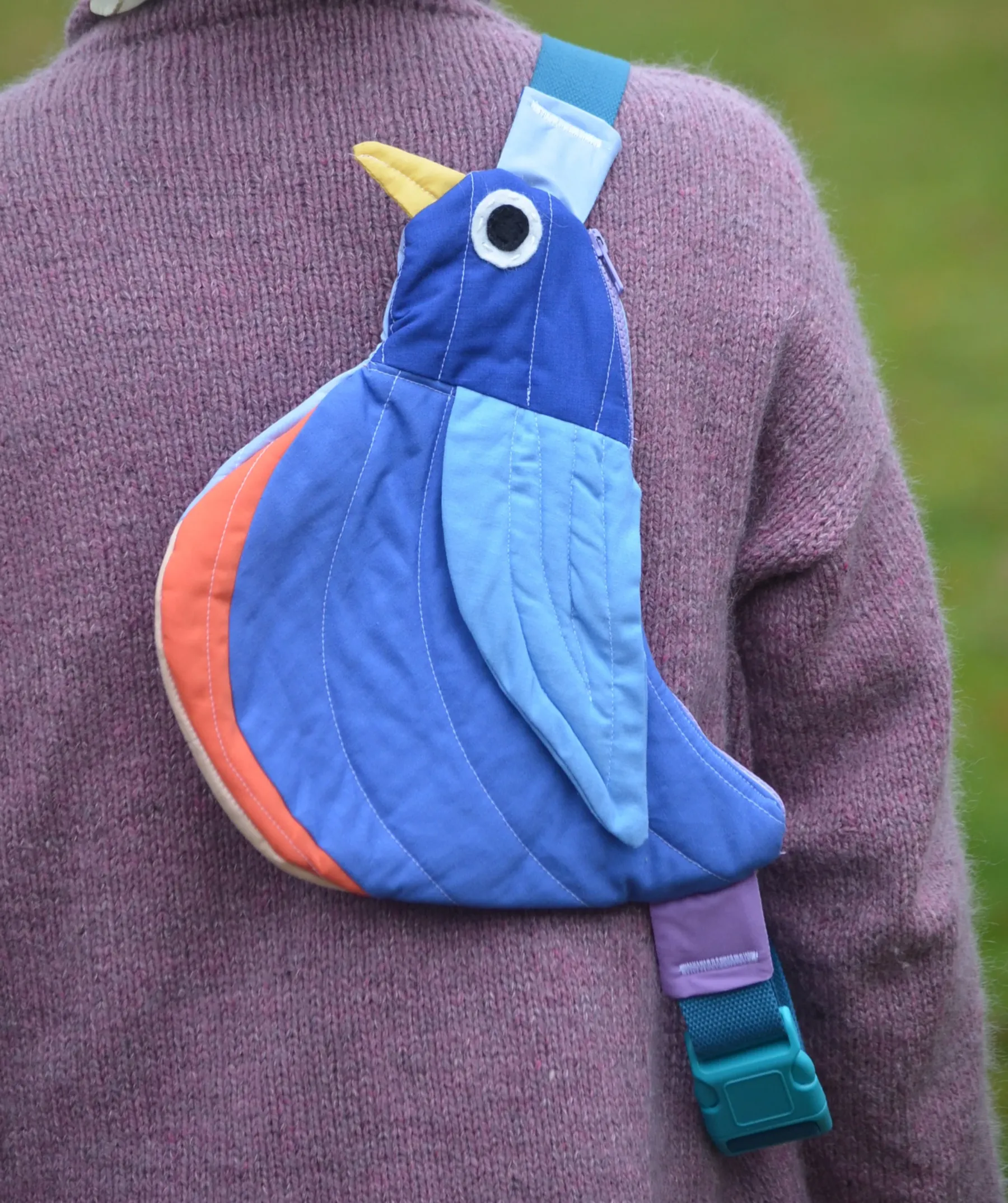 Pre-Order | Handcrafted-Fly Away Crossbody Bird Bag - Bluebird