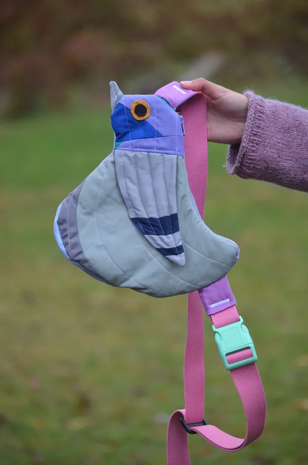 Pre-Order | Handcrafted-Fly Away Crossbody Bird Bag  - Pigeon