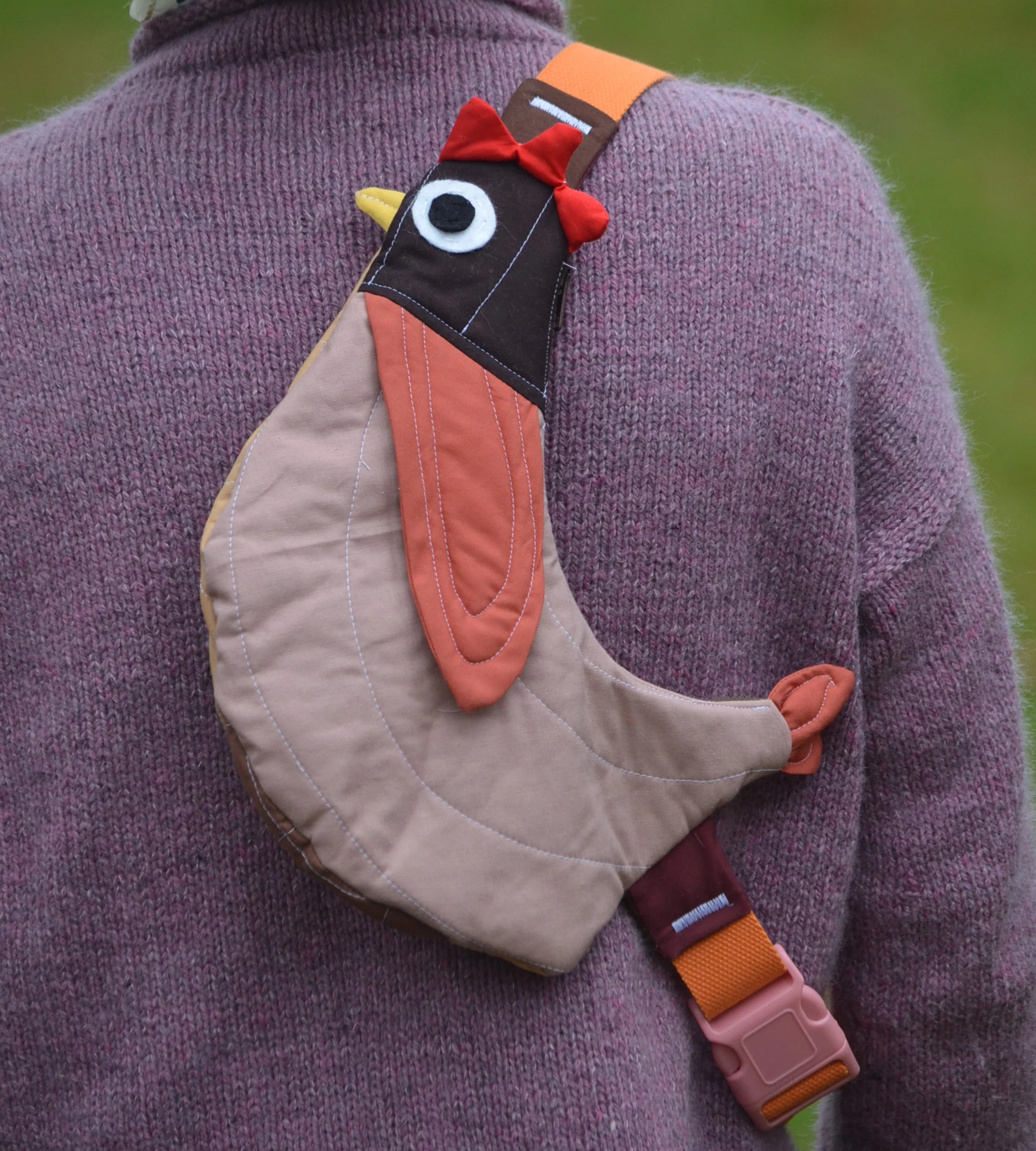 Pre-Order | Handcrafted-Fly Away Crossbody Bird Bag - Chicken