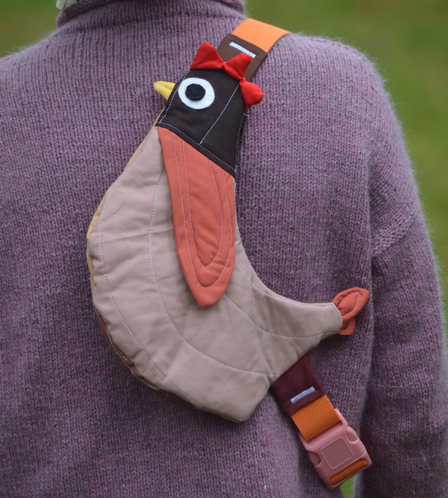 Pre-Order | Handcrafted-Fly Away Crossbody Bird Bag - Chicken