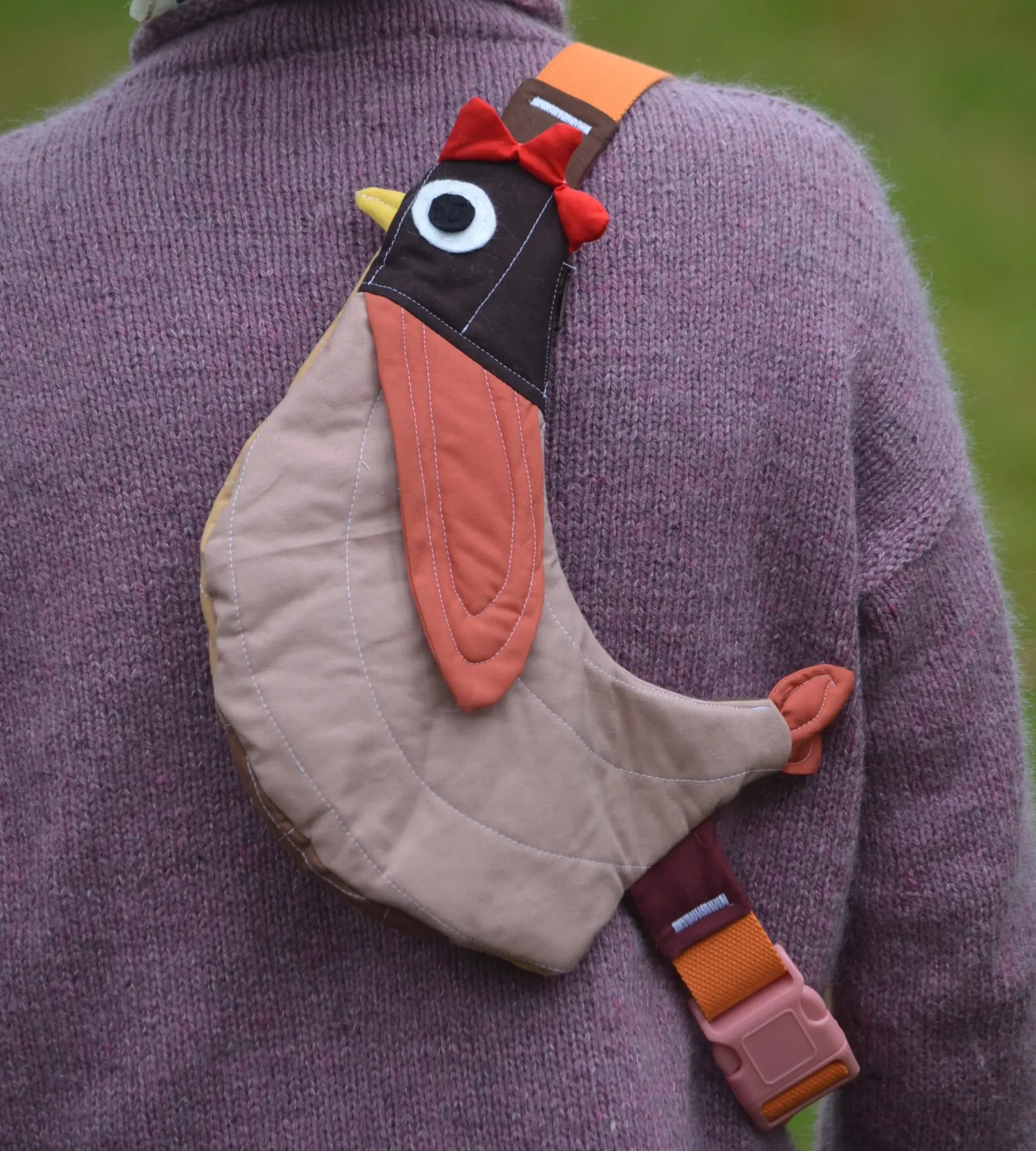 Pre-Order | Handcrafted-Fly Away Crossbody Bird Bag - Chicken