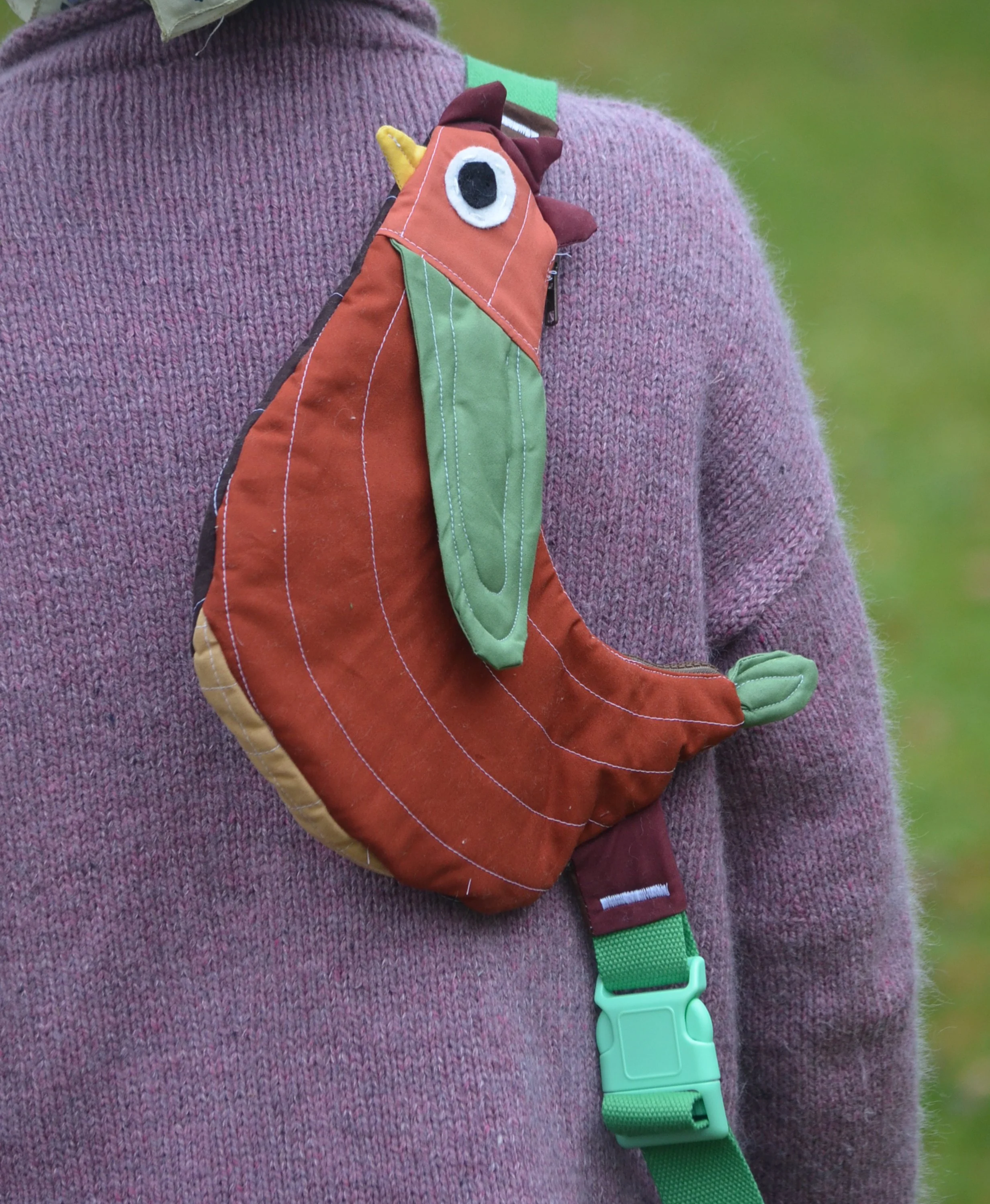 Pre-Order | Handcrafted-Fly Away Crossbody Bird Bag - Chicken