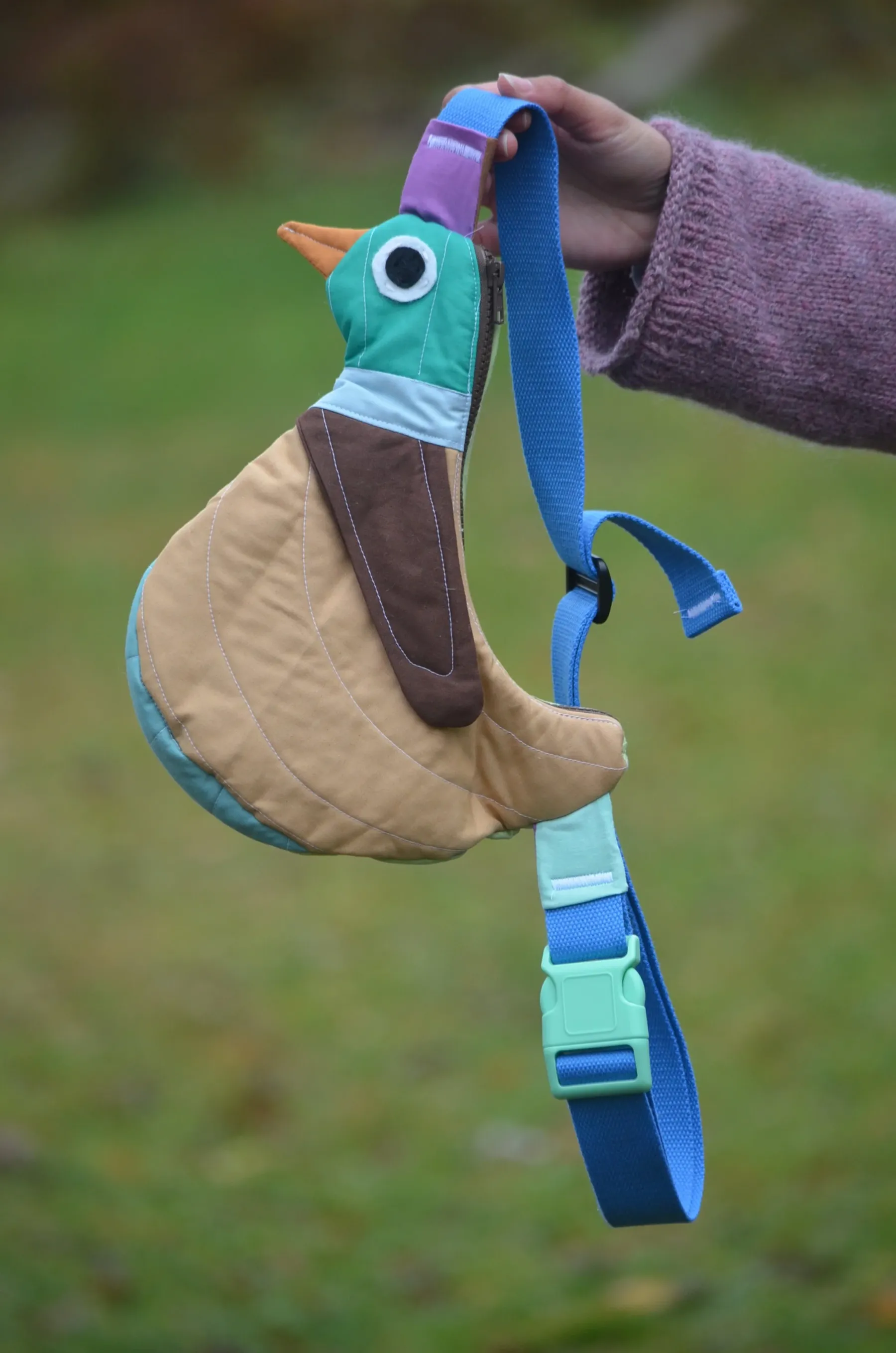 Pre-Order | Handcrafted-Fly Away Crossbody Bird Bag - Duck