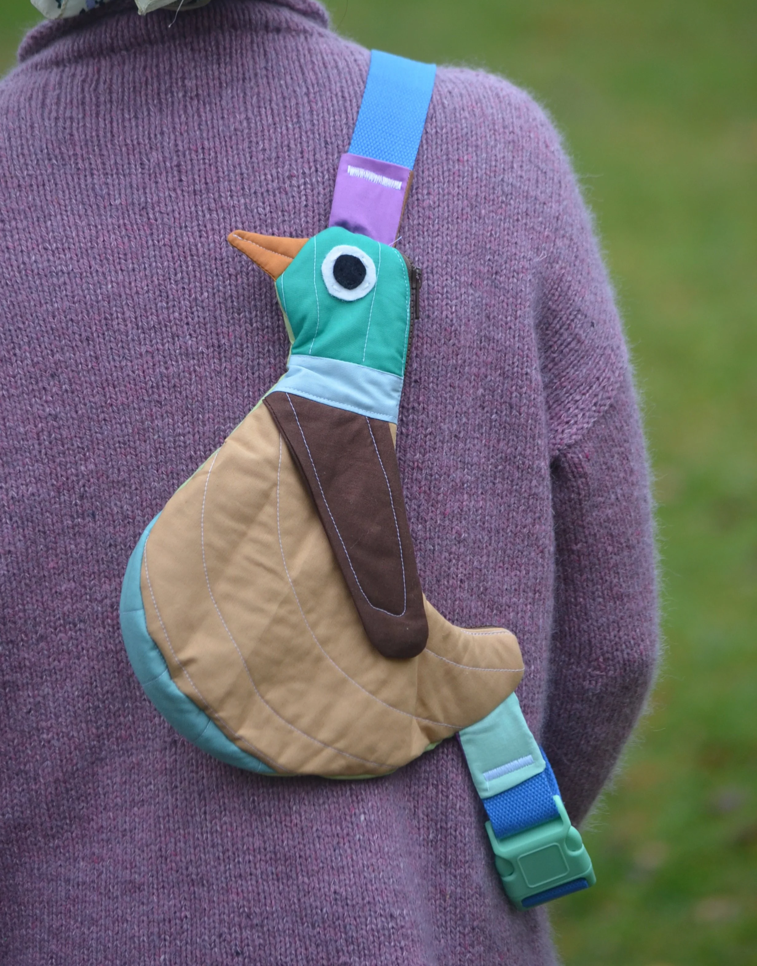 Pre-Order | Handcrafted-Fly Away Crossbody Bird Bag - Duck