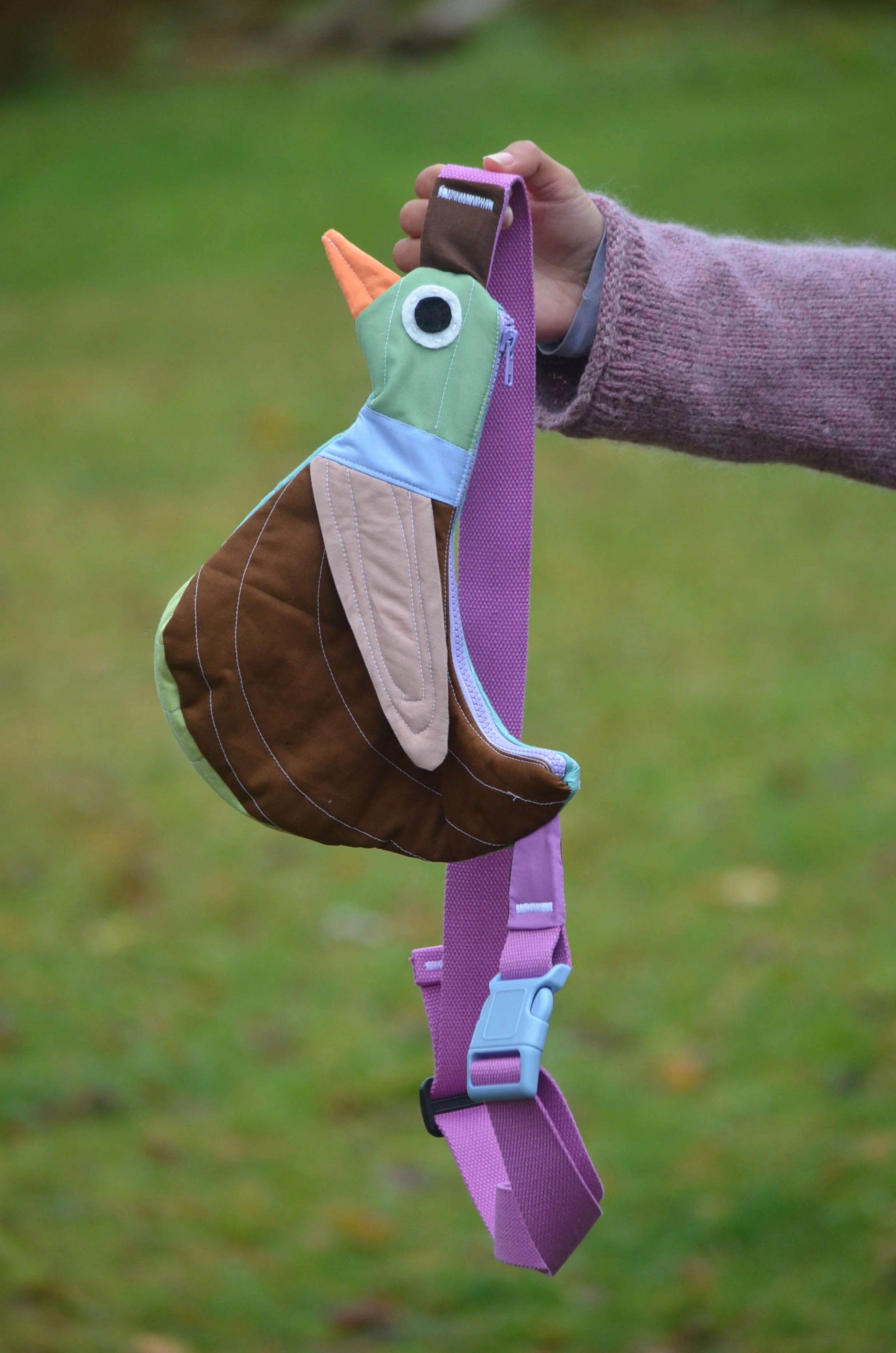 Pre-Order | Handcrafted-Fly Away Crossbody Bird Bag  - Duck