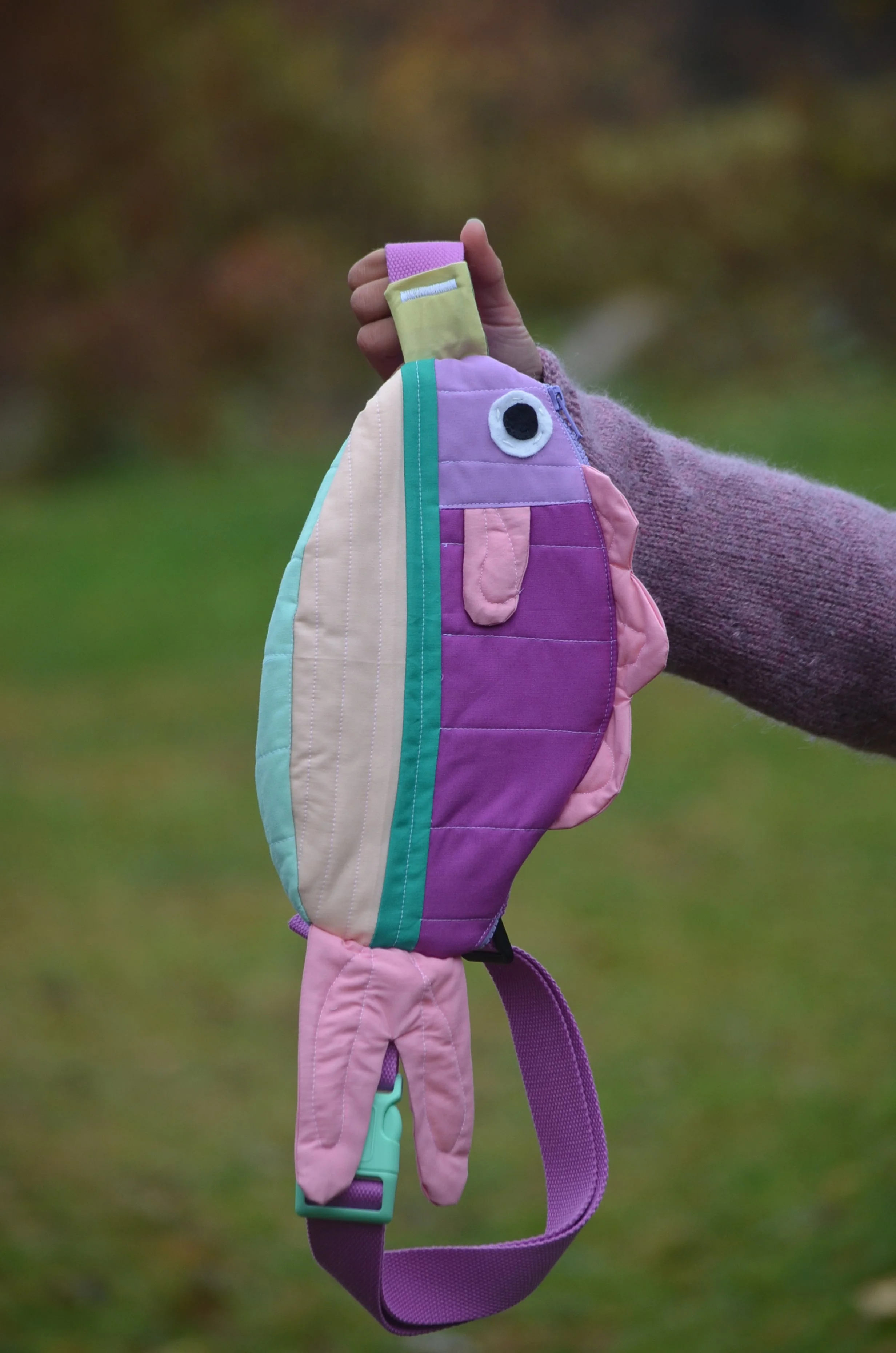 Pre-Order | Handcrafted-Swim Along Crossbody Fish Bag