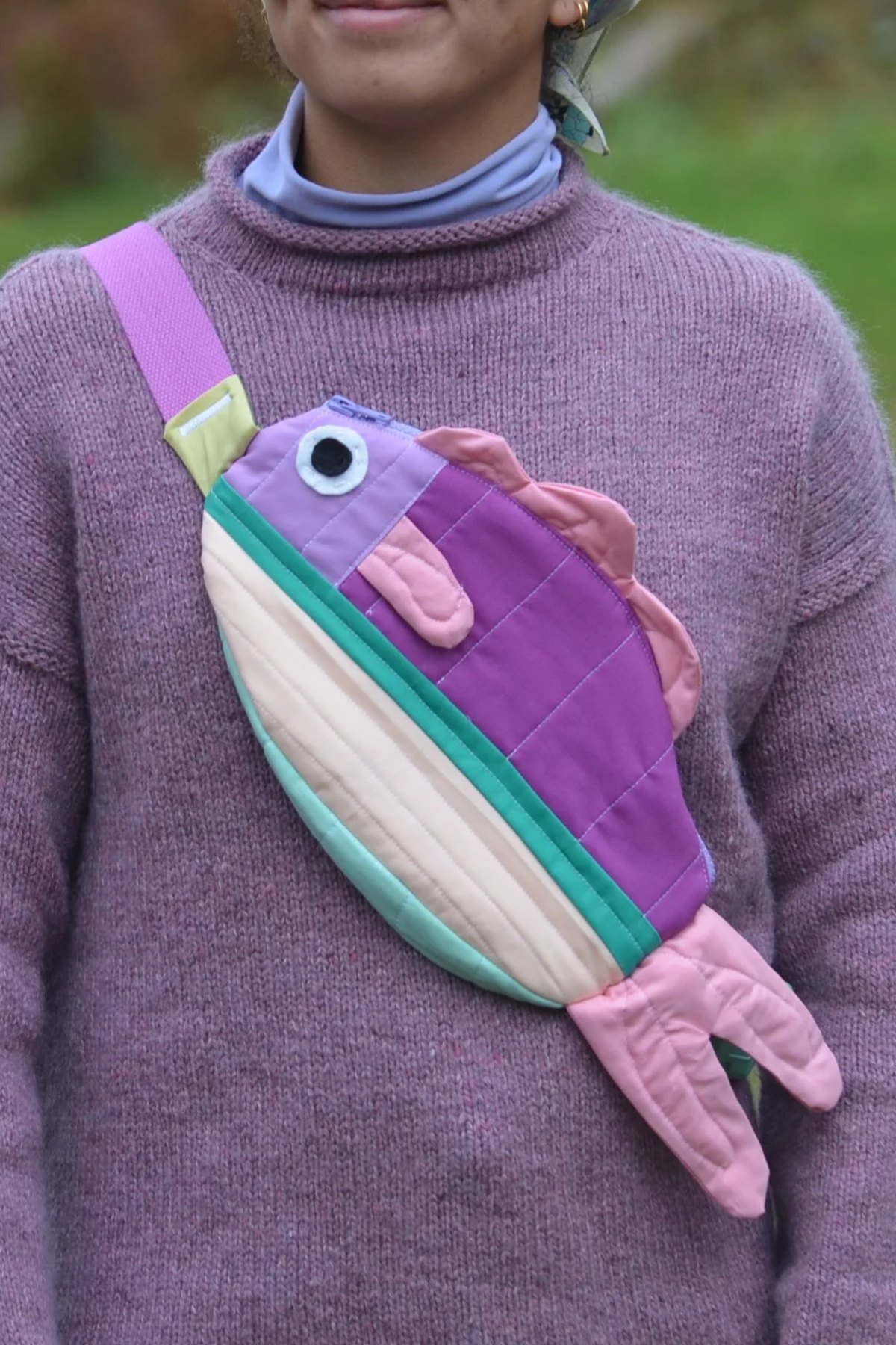 Pre-Order | Handcrafted-Swim Along Crossbody Fish Bag