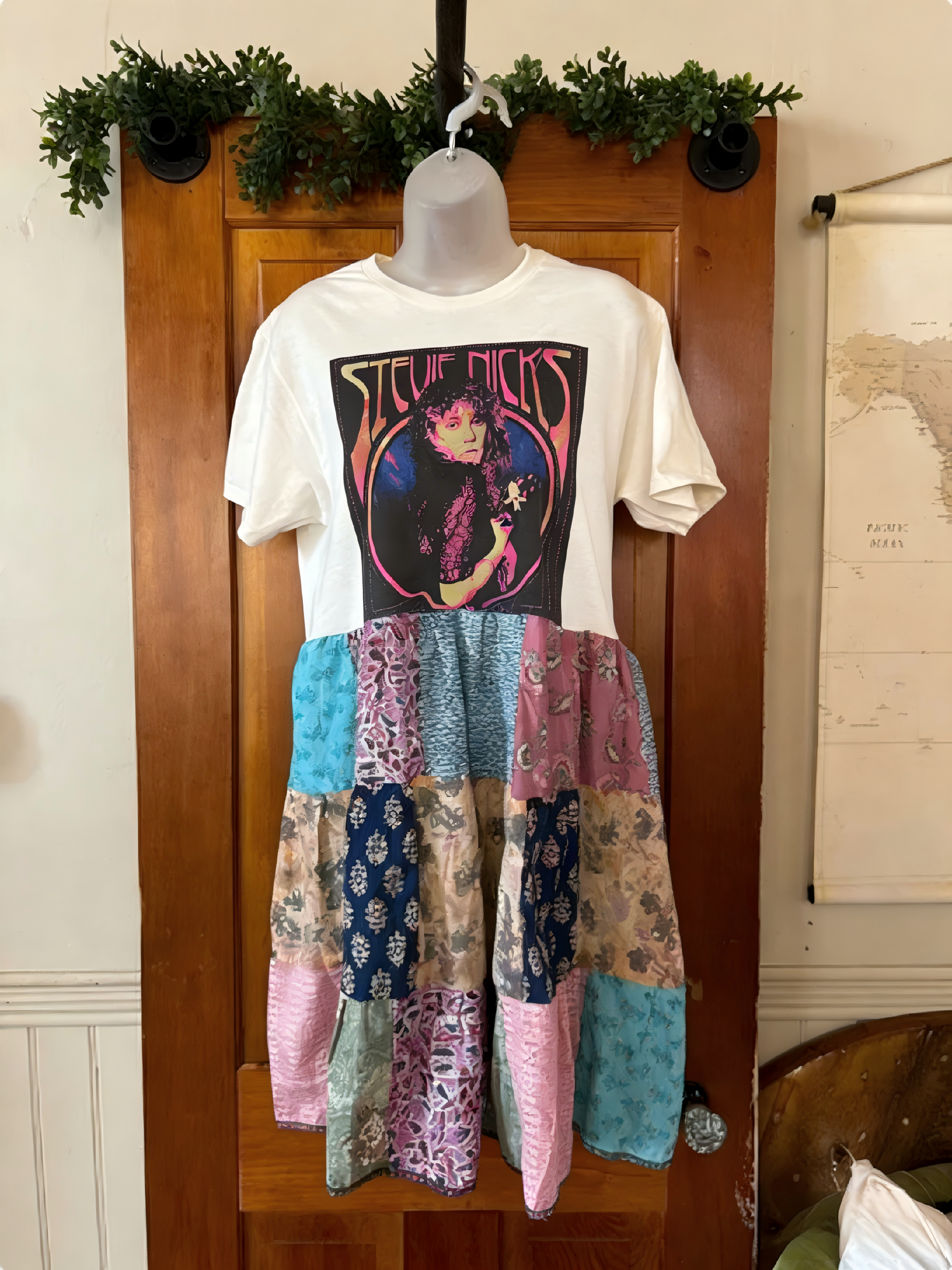 Stevie Nicks Patchwork Maxi Dress