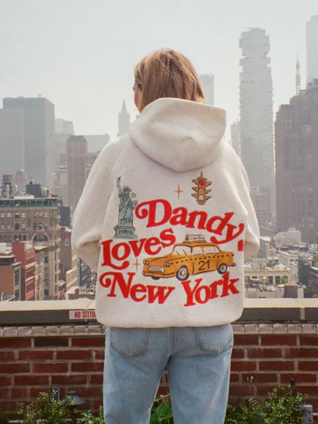 Oversized 'New York' Hoodie