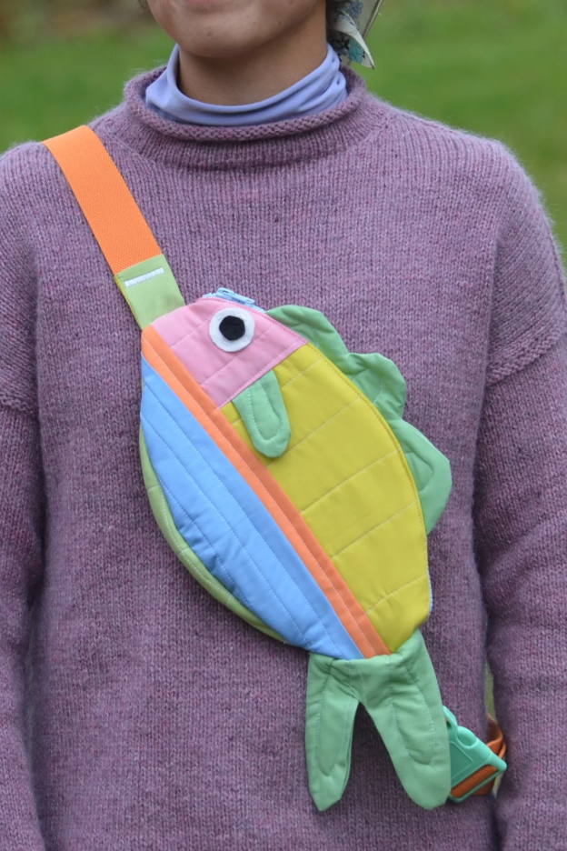 Pre-Order | Handcrafted-Swim Along Crossbody Fish Bag