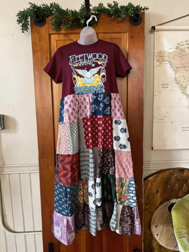 Fleetwood Mac Patchwork Maxi Dress