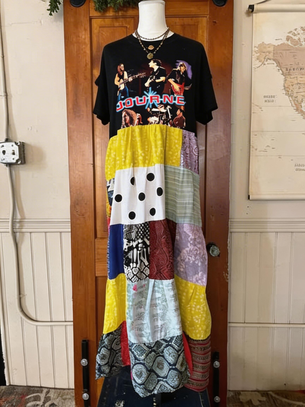 Journey Patchwork Maxi Dress