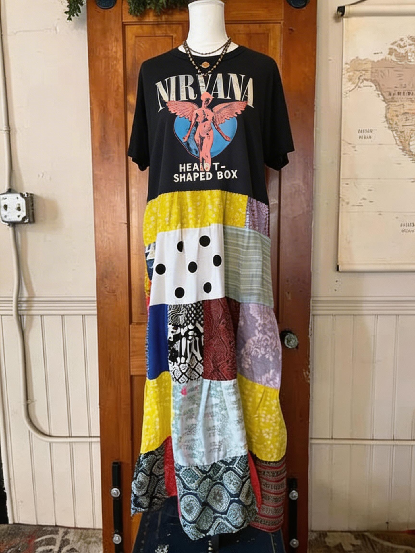 Nirvana Patchwork Maxi Dress