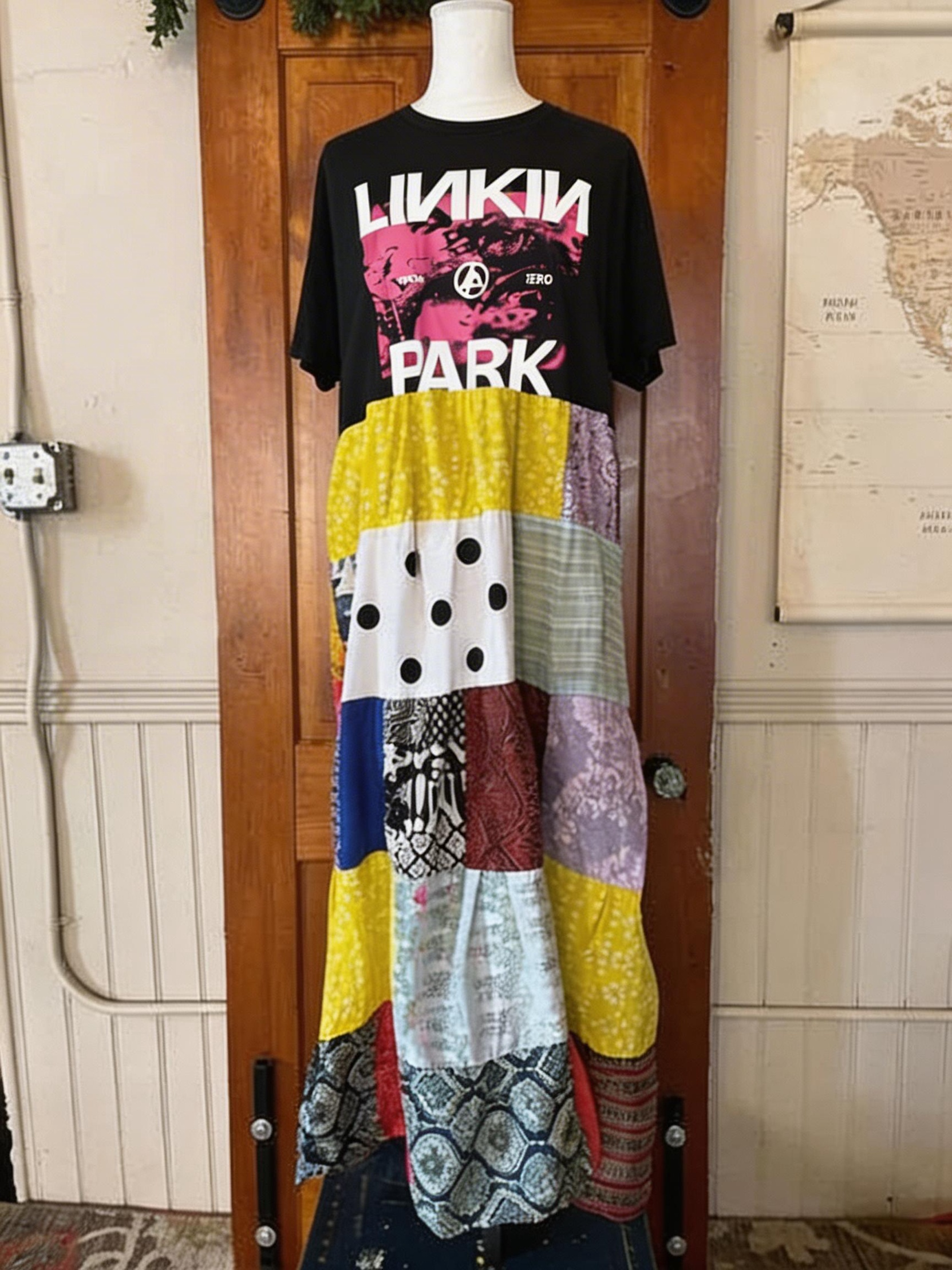 Linkin Park Patchwork Maxi Dress