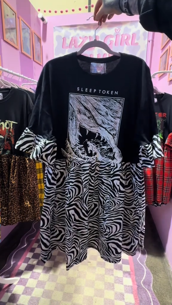 Sleep Token Upcycled Tee Dress
