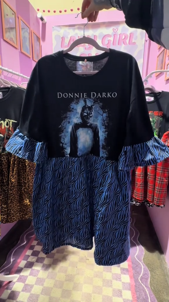 DONNIE DARKO  Upcycled Tee Dress