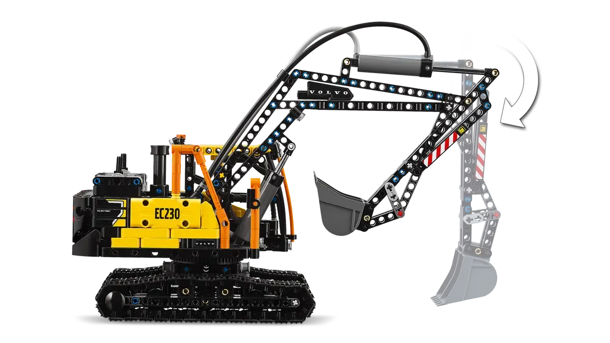 Camion Volvo FMX et pelleteuse électrique EC230