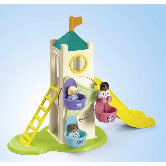 Aire de jeu avec toboggan géant Playmobil Junior 71703