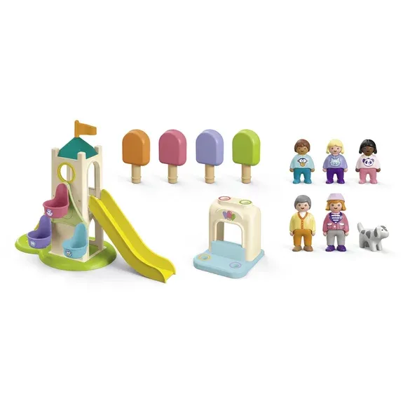 Aire de jeu avec toboggan géant Playmobil Junior 71703
