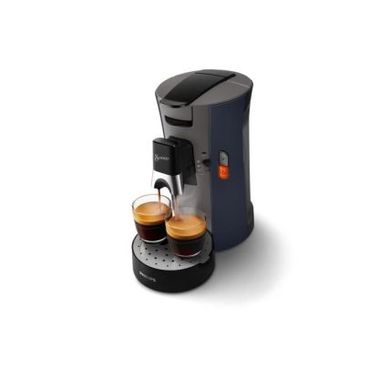 CSA240/61 Cafetière à dosettes SENSEO SELECT, force du café Plus, 1 à 2 tasses, noir de carbone
