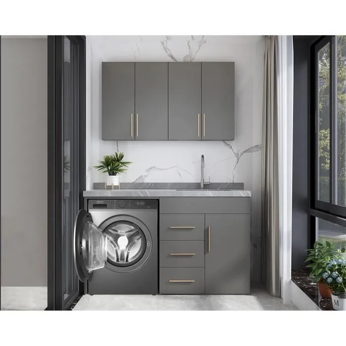 GEDTECH - Lave-Linge SteamSeries 9 Kgs - GLL90A1400SL - 1400 Trs/min - Fonction vapeur - Classe A - Charge frontale - Antibactérien