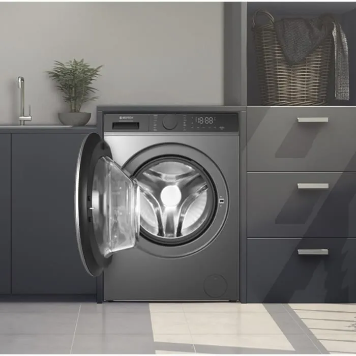 GEDTECH - Lave-Linge SteamSeries 9 Kgs - GLL90A1400SL - 1400 Trs/min - Fonction vapeur - Classe A - Charge frontale - Antibactérien