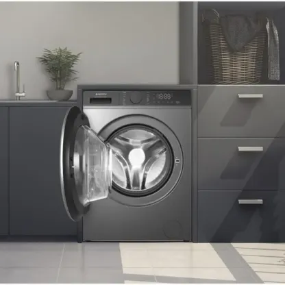 GEDTECH - Lave-Linge SteamSeries 9 Kgs - GLL90A1400SL - 1400 Trs/min - Fonction vapeur - Classe A - Charge frontale - Antibactérien