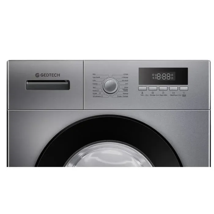Lave-linge frontal GEDTECH™ GLL91400DG - 9 Kgs - 1400 tr/mn - Classe A - LED