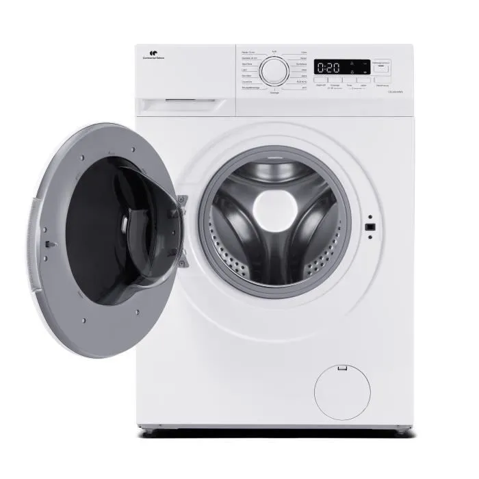 Lave-linge hublot CONTINENTAL EDISON CELL914IWS - 9 kg - Largeur 59,5 cm - Classe A - 1400 trs - moteur induction -Blanc