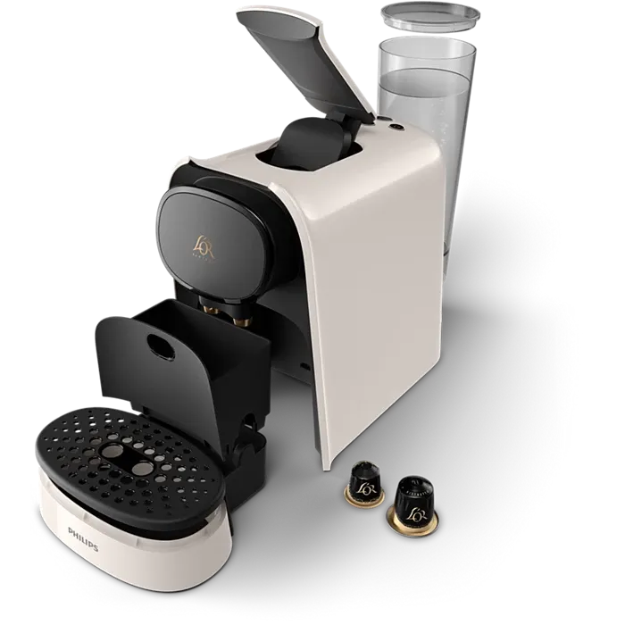 Philips L'Or Barista, Cafetière Espresso, compatible Nespresso capsules, Capsules XXL pour 1 café double ou 2 cafés à la fois, Blanc, LM8012/00