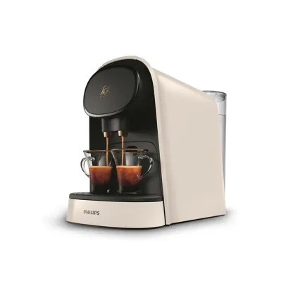 Philips L'Or Barista, Cafetière Espresso, compatible Nespresso capsules, Capsules XXL pour 1 café double ou 2 cafés à la fois, Blanc, LM8012/00