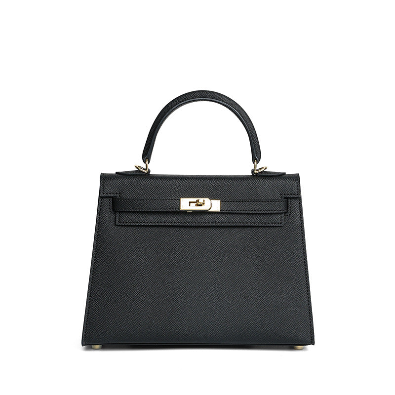 The Heritage Top-Handle Satchel | Premium Epsom Leather Icon with Gold Hardware