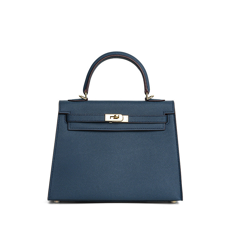 The Heritage Top-Handle Satchel | Premium Epsom Leather Icon with Gold Hardware