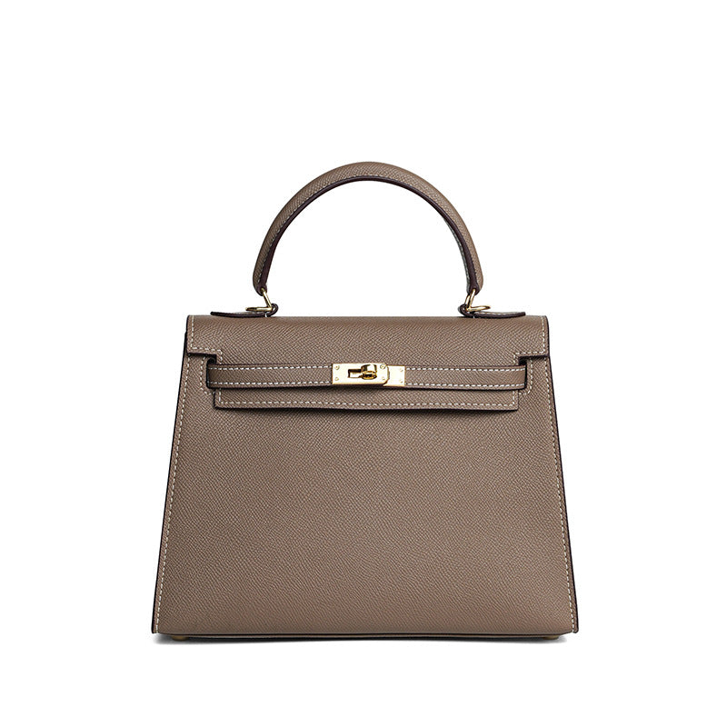 The Heritage Top-Handle Satchel | Premium Epsom Leather Icon with Gold Hardware