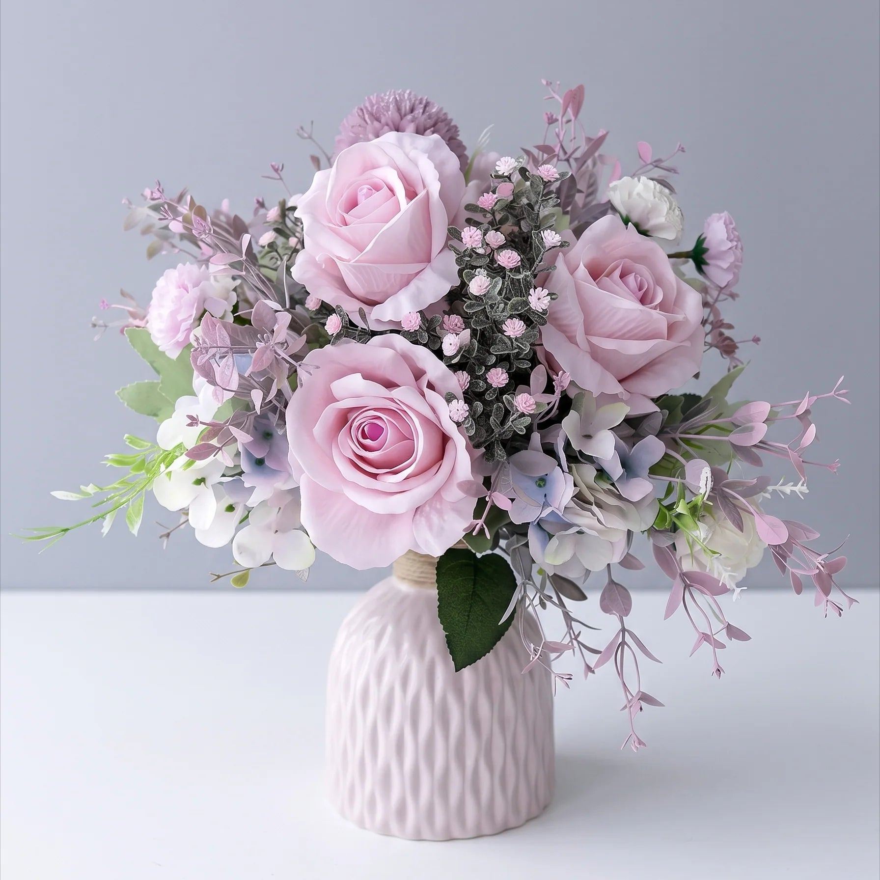 Blush Whisper Pink Artificial Floral Arrangement