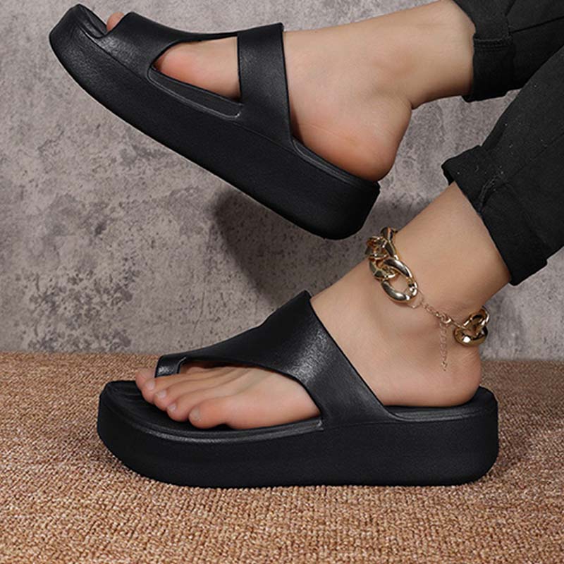 📢📢60 % Rabatt!! ⏰Sandalen mit Plateau-Absatz und Zehensteg für Damen