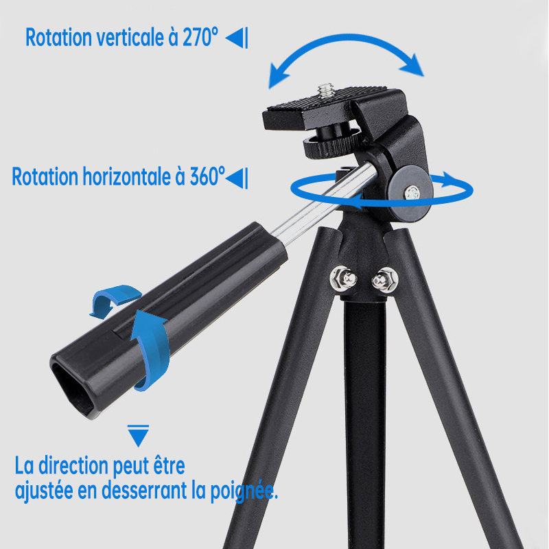 Trépied pour télescope (30 cm, utilisable universellement)