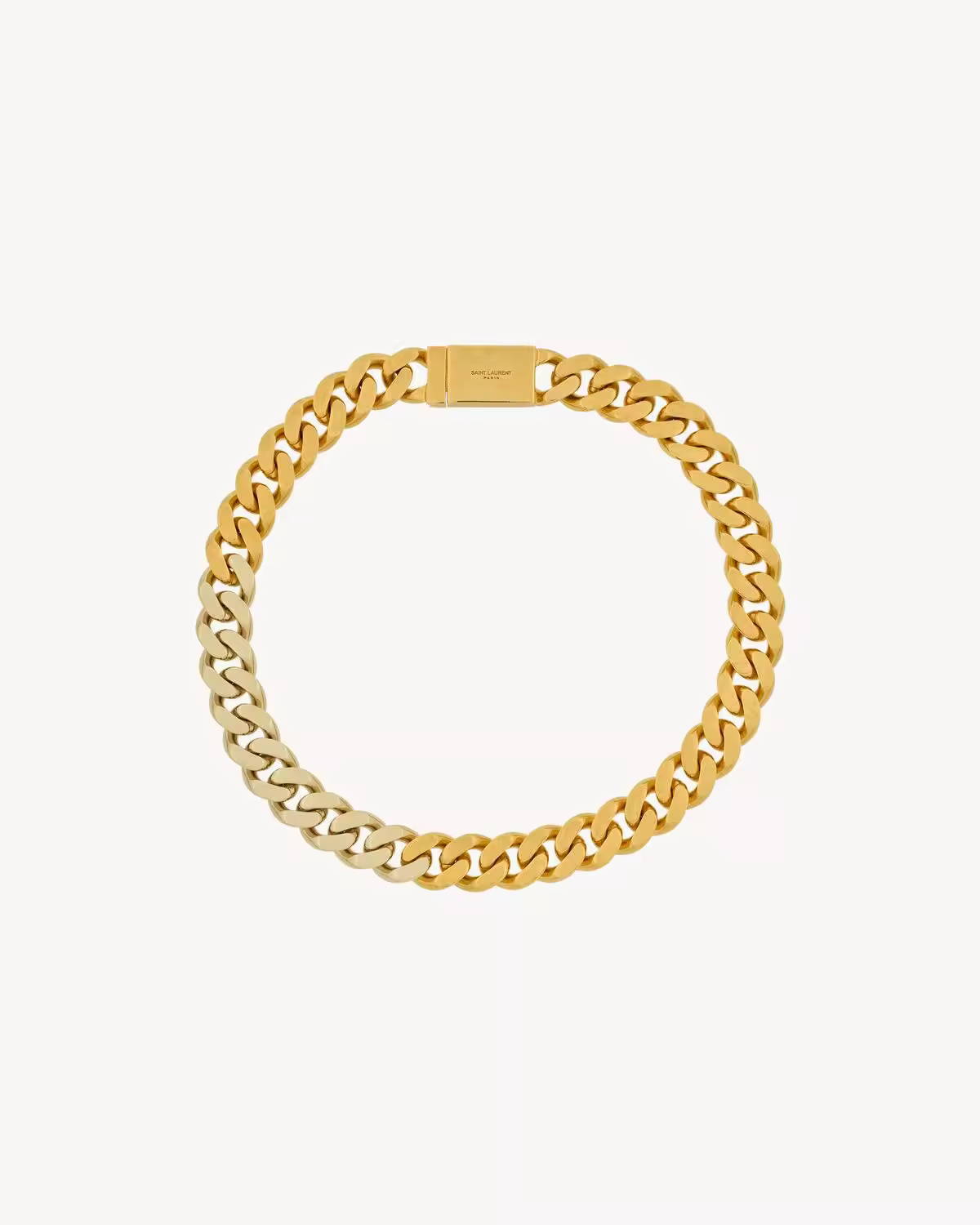 TWO-TONE CHAIN NECKLACE IN METAL