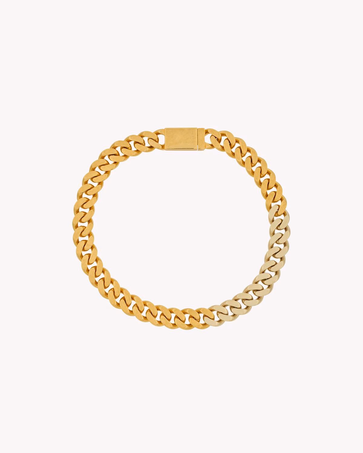 TWO-TONE CHAIN NECKLACE IN METAL