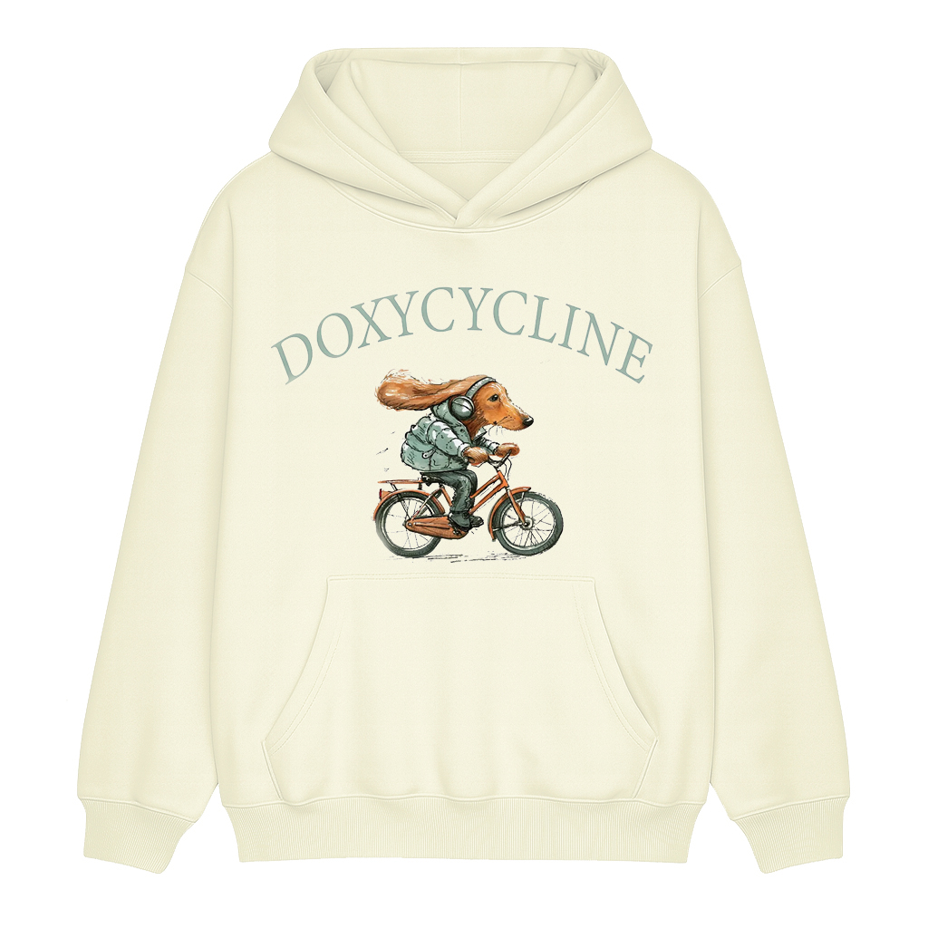 Doxycycline Dachshund Bicycle Unisex Shirt/Crewneck/Hoodie