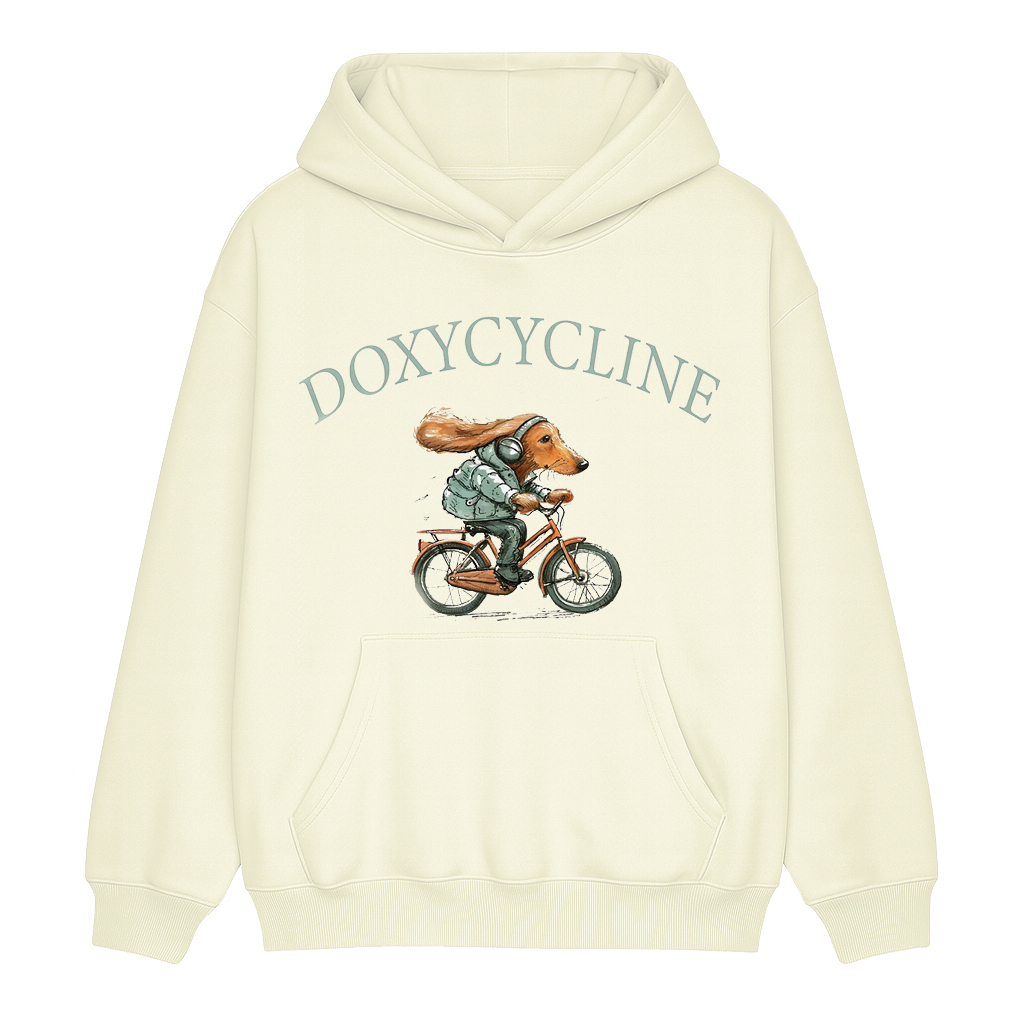 Doxycycline Dachshund Bicycle Unisex Shirt/Crewneck/Hoodie