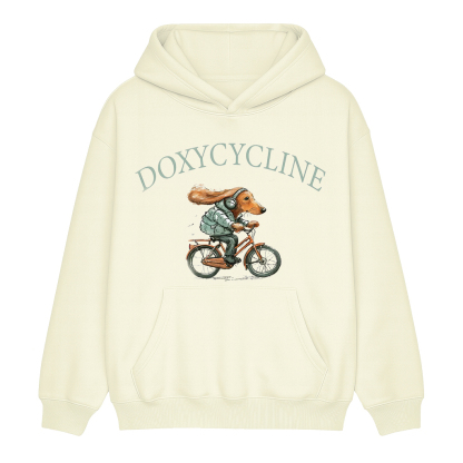Doxycycline Dachshund Bicycle Unisex Shirt/Crewneck/Hoodie